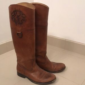 Brown Frye Knee High Boots